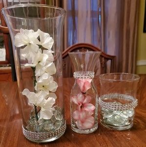 Glass centerpieces